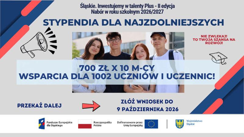 Plakat stypendia dla najzdolniejszych
